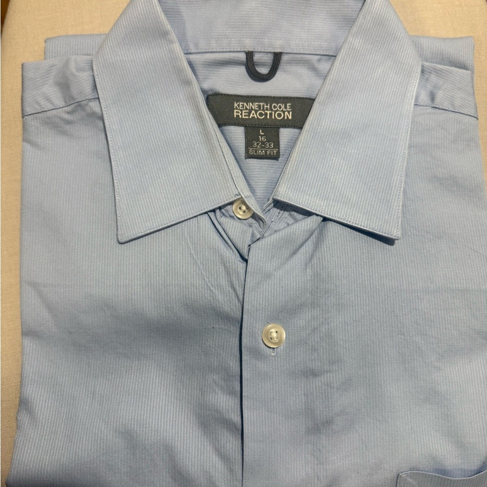 Kenneth Cole Reaction Light Blue Dress Shirt